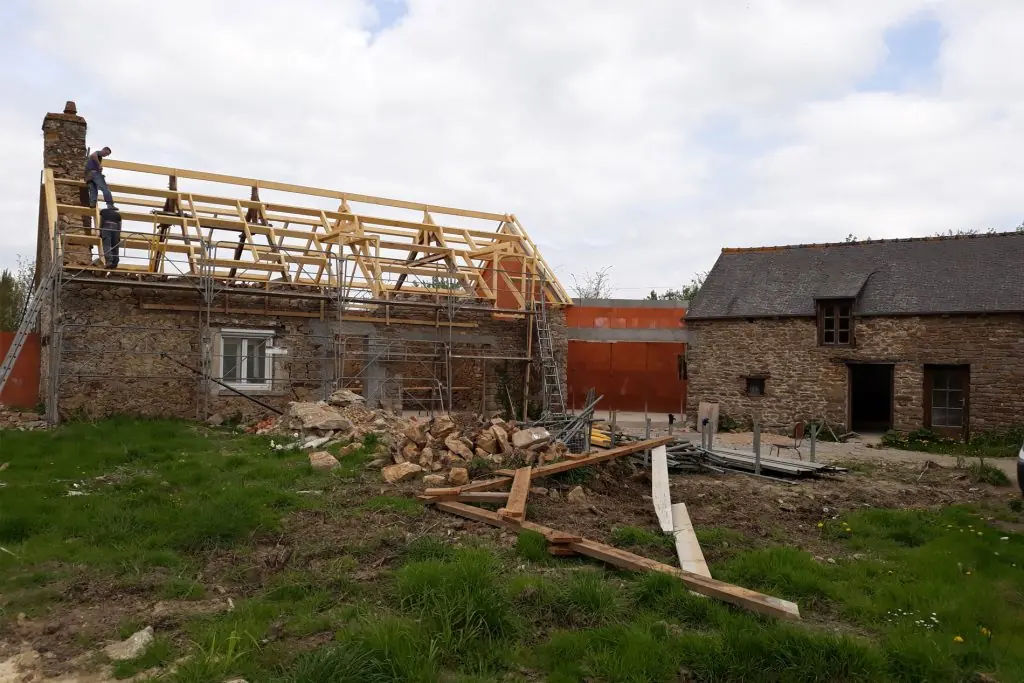 Rénovation d’une longère à Quessoy, réalisation de Vincent Bizien