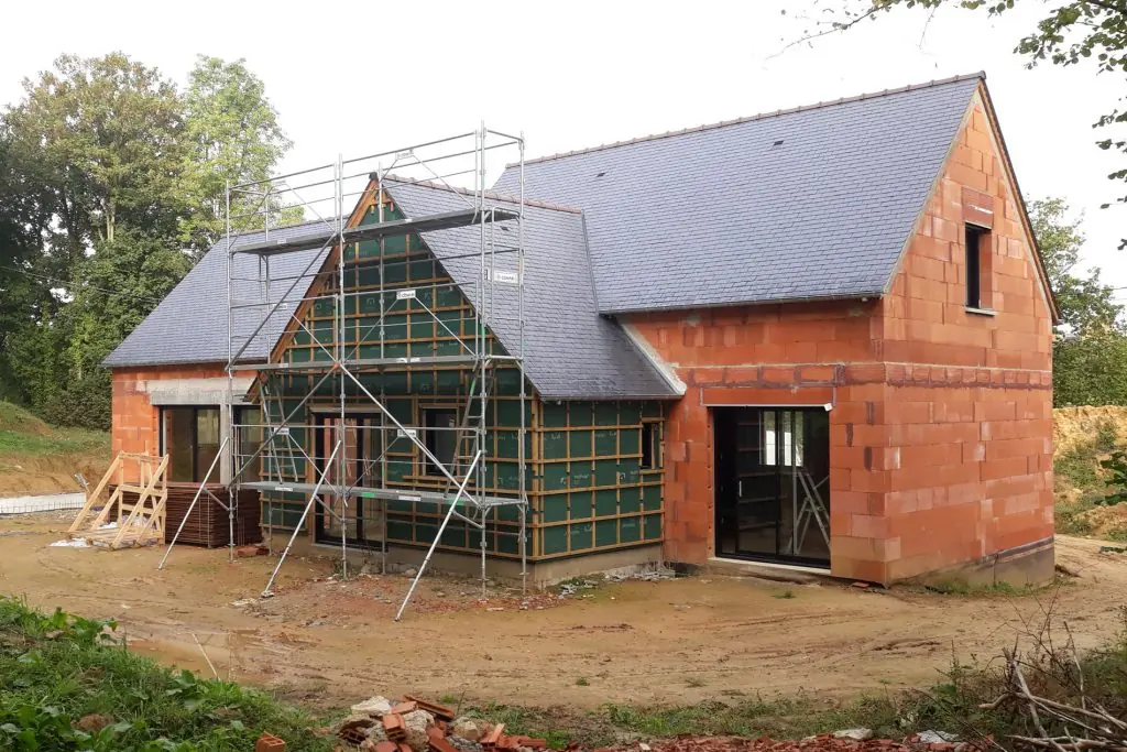 Construction d’une maison individuelle à Josselin, réalisation de Vincent Bizien